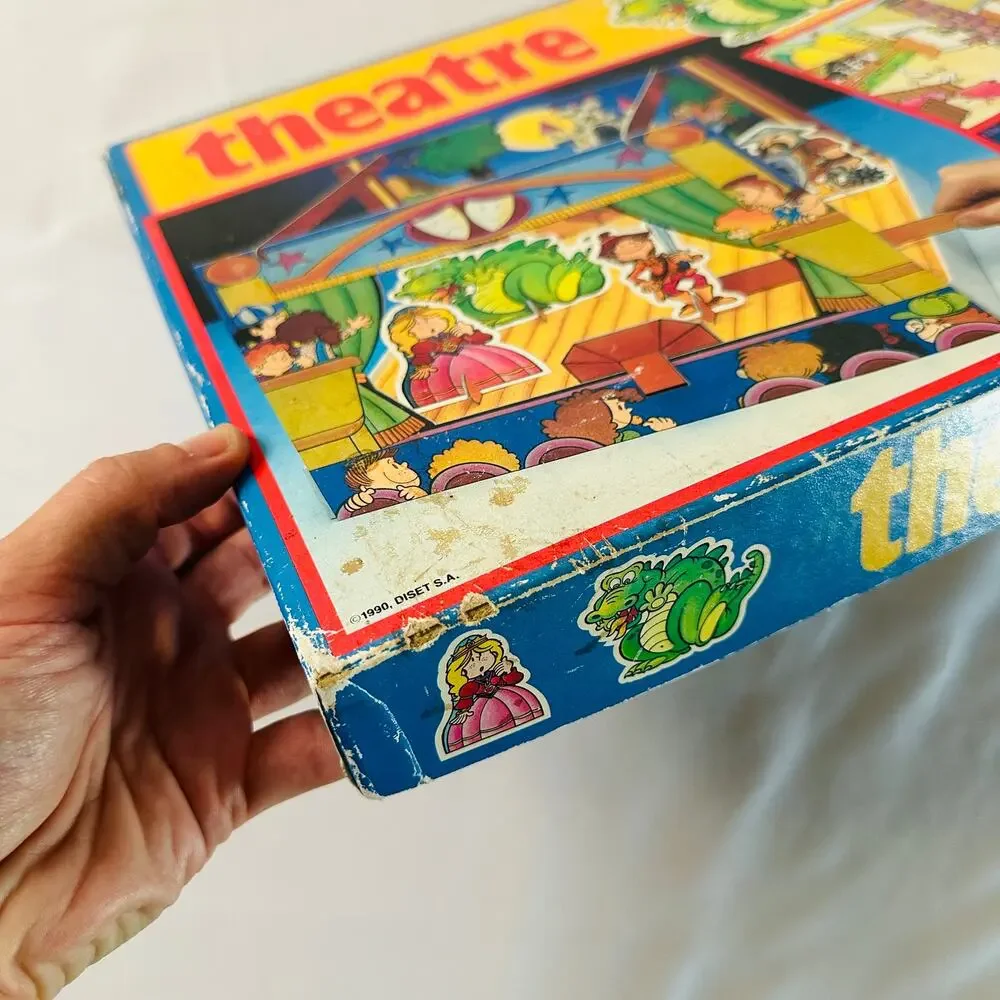 Vintage 80s Theatre Dual-Sided Medieval Fairy Tale Set Made in Spain